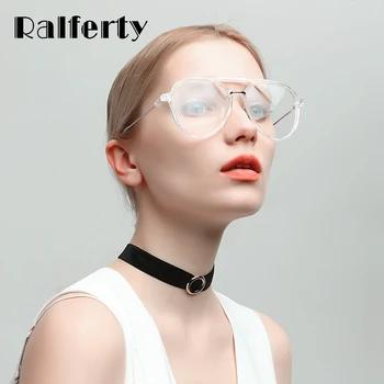 Ralferty больших размеров прозрачные очки кадры Для женщин Для мужчин Пилот очки Рамка для оптического очками зрелище W1339 - купить со скидкой