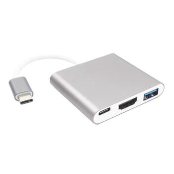 NOYOKERE USB 3,0 Тип C концентратор (USB-C и портов Thunderbolt 3 совместимый) USB 3,0/HDMI/Type C Женский адаптер зарядного конвертер - купить со скидкой