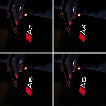 2 шт автомобилей светодио дный двери свет логотип проектор для Audi A3 A4 A5 A6 C5 C6 A6 A8 Q3 Q5 Q7 TT R8 Quattro Призрак Тень лампы - купить со скидкой