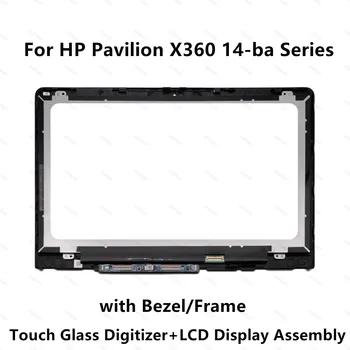 ЖК-дисплей сенсорный экран дигитайзер сборка + рамка для hp Pavilion X360 14-ba150tx 14-ba151tx 14-ba152tx 14-ba153tx 14-ba110tu - купить со скидкой
