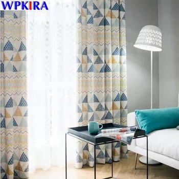 Европа простой геометрический стиль шторы для гостиной спальня Окно Панель Cortina Para Sala гостиная окно curtai wp089-30 - купить со скидкой