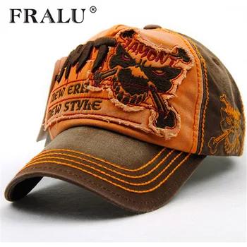 FRALU брендовая мужская бейсболка s Dad Casquette Женская Бейсболка s Bone шляпы для мужчин Модная винтажная хлопковая кепка с буквенным принтом - купить со скидкой