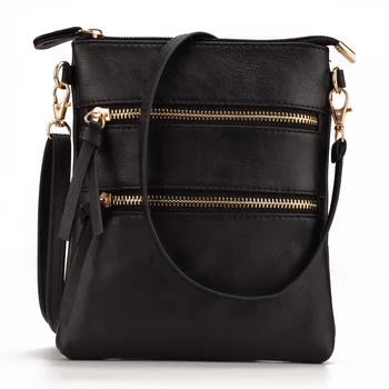 JIARUO мульти-карман на молнии дизайнерские Для женщин Small Mini Crossbody сумка женская сумка на плечо; сумка-мешок сумки и кошельки - купить со скидкой