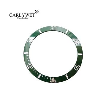 CARLYWET Оптовая Замена зеленый с белым сочинения Керамика рамка 38 мм вставки сделаны для Submariner GMT 40 мм 116610 Л. Н. - купить со скидкой