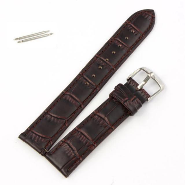 Hot hothot Leather Soft Sweatband Genuine Leather Strap Steel Buckle Wrist Watch Band se21 - купить со скидкой