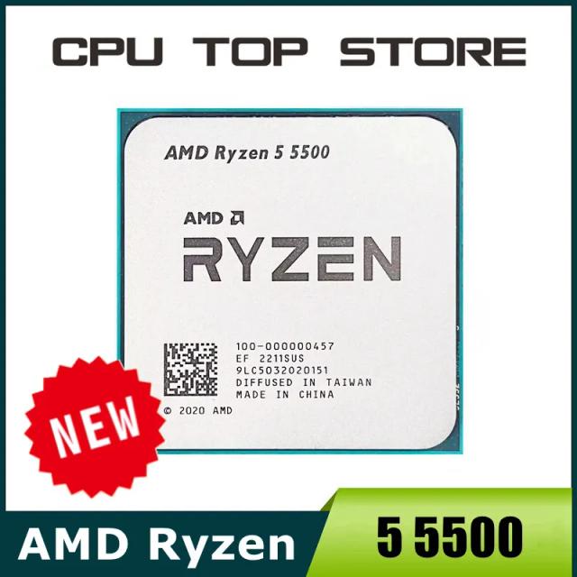 Процессор AMD Ryzen 5 5500 R5 5500 3,6 ГГц 6-ядерный 12-поточный - купить со скидкой